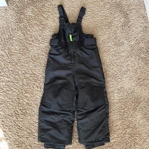 3T unisex snow bibs